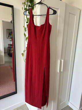 Staud Red Dress